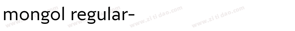 mongol regular字体转换